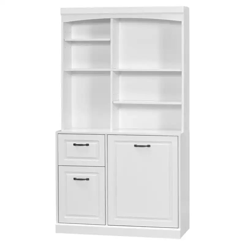 Mobiletto da bagno salvaspazio con cesto portabiancheria a scomparsa, organizer alto 180 cm con cassetti e ripiani regolabili