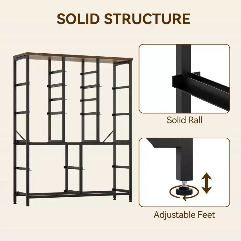 Cassettiera contenitore, cassettiera in tessuto, organizer alto a 15 cassetti con piano in legno e struttura in metallo per camera da letto, soggiorno, corridoio, ingresso