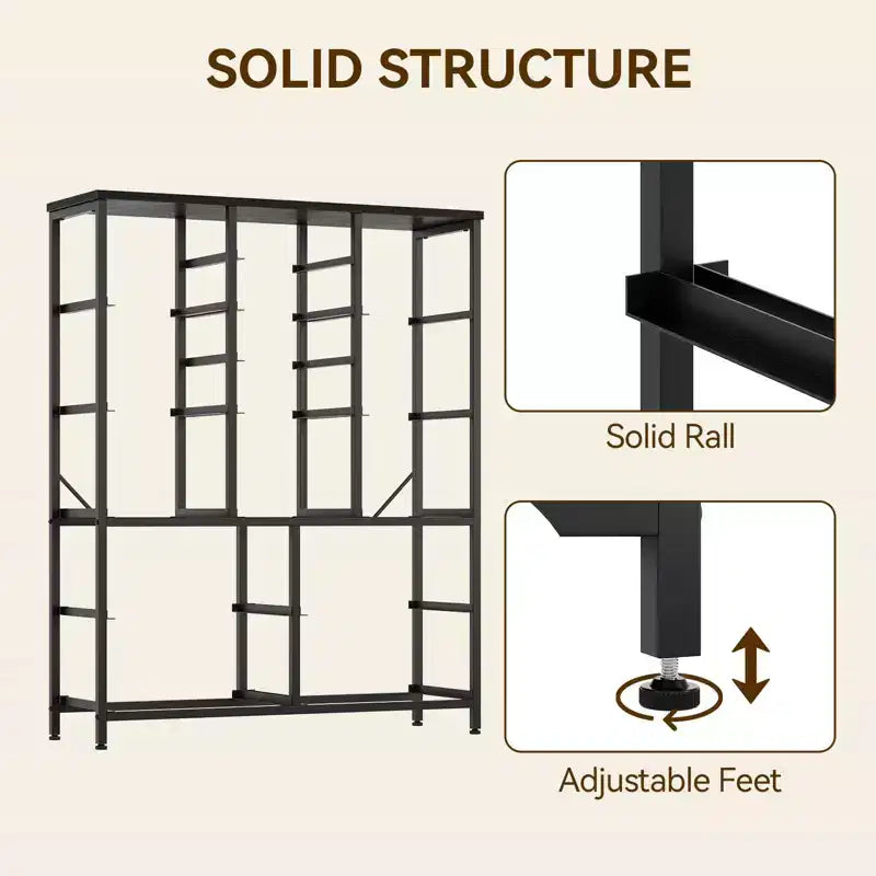 Cassettiera contenitore, cassettiera in tessuto, organizer alto a 15 cassetti con piano in legno e struttura in metallo per camera da letto, soggiorno, corridoio, ingresso