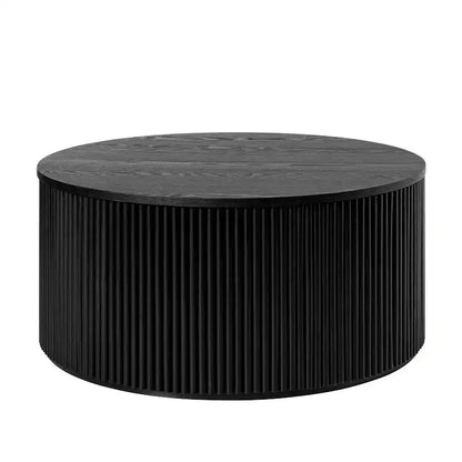 Helena Modern 35.4 Round Coffee Table with Storage|HULALA HOME