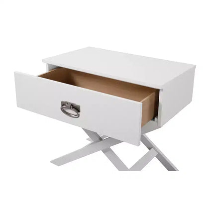 Comodino rettangolare in legno per soggiorno e camera da letto