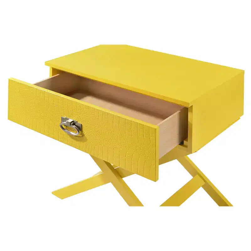 Comodino rettangolare in legno per soggiorno e camera da letto