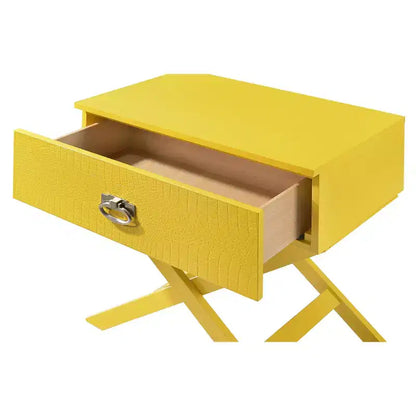 Comodino rettangolare in legno per soggiorno e camera da letto
