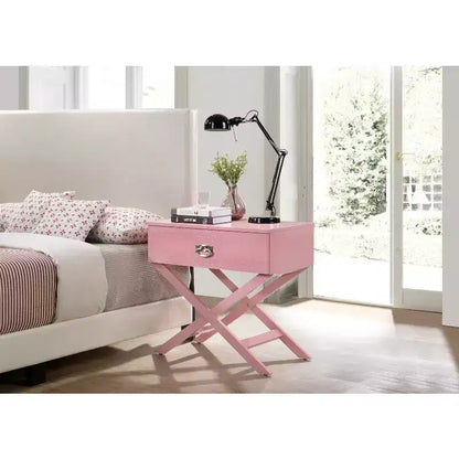 Comodino rettangolare in legno per soggiorno e camera da letto