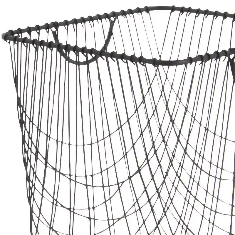 Carrello portaoggetti industriale quadrato in metallo, struttura in ferro nero con rotelle girevoli