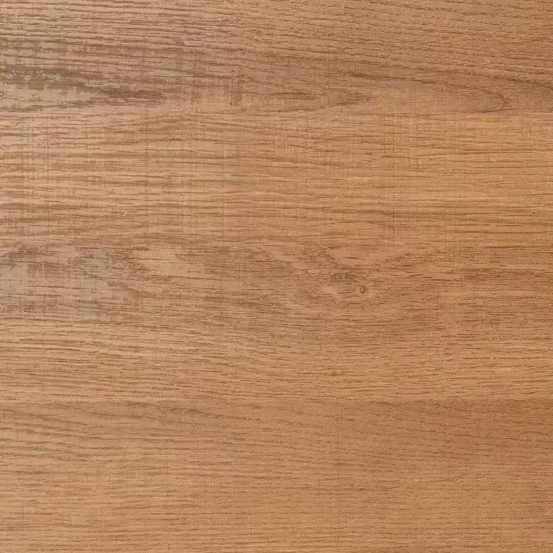 Tavolo da pranzo moderno con piano in legno massello e base in metallo