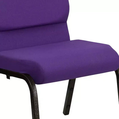Sedia da Auditorium Impilabile con Braccioli Imbottita per Carichi Pesanti con Sedile da 19"
