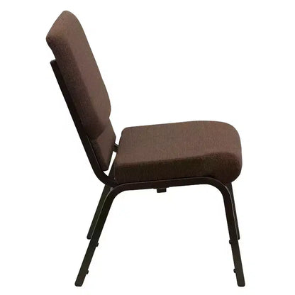 Sedia da Auditorium Impilabile con Braccioli Imbottita per Carichi Pesanti con Sedile da 19"